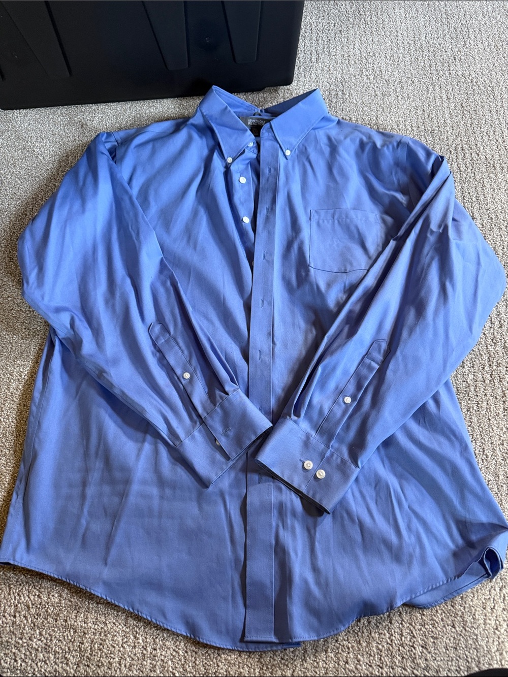 Kenneth Cole Reaction Men's Blue Button-Down Dress Shirt